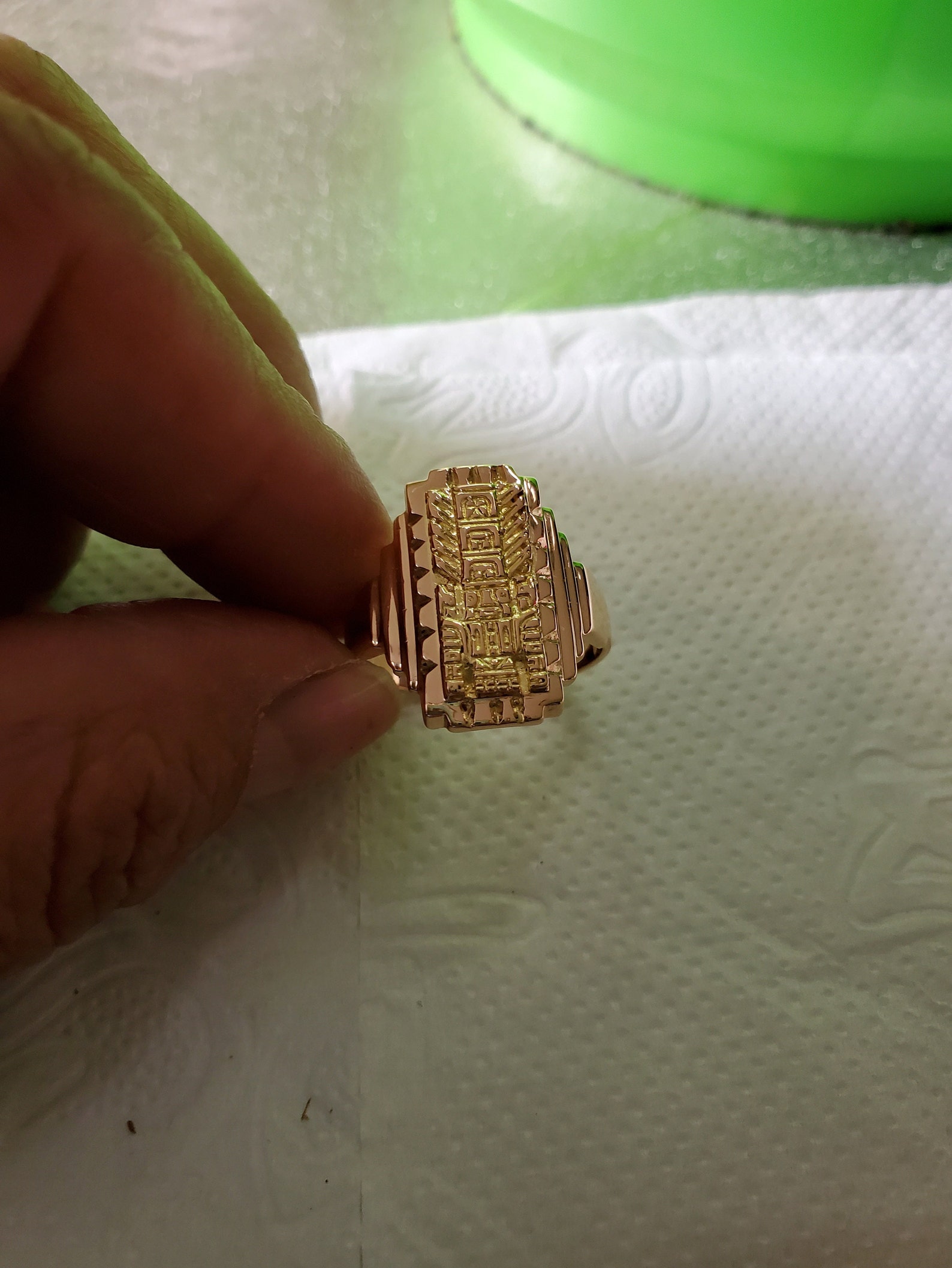 Handcrafted 18K Solid Gold Peruvian Ring: Estela Raimondi Design - Etsy