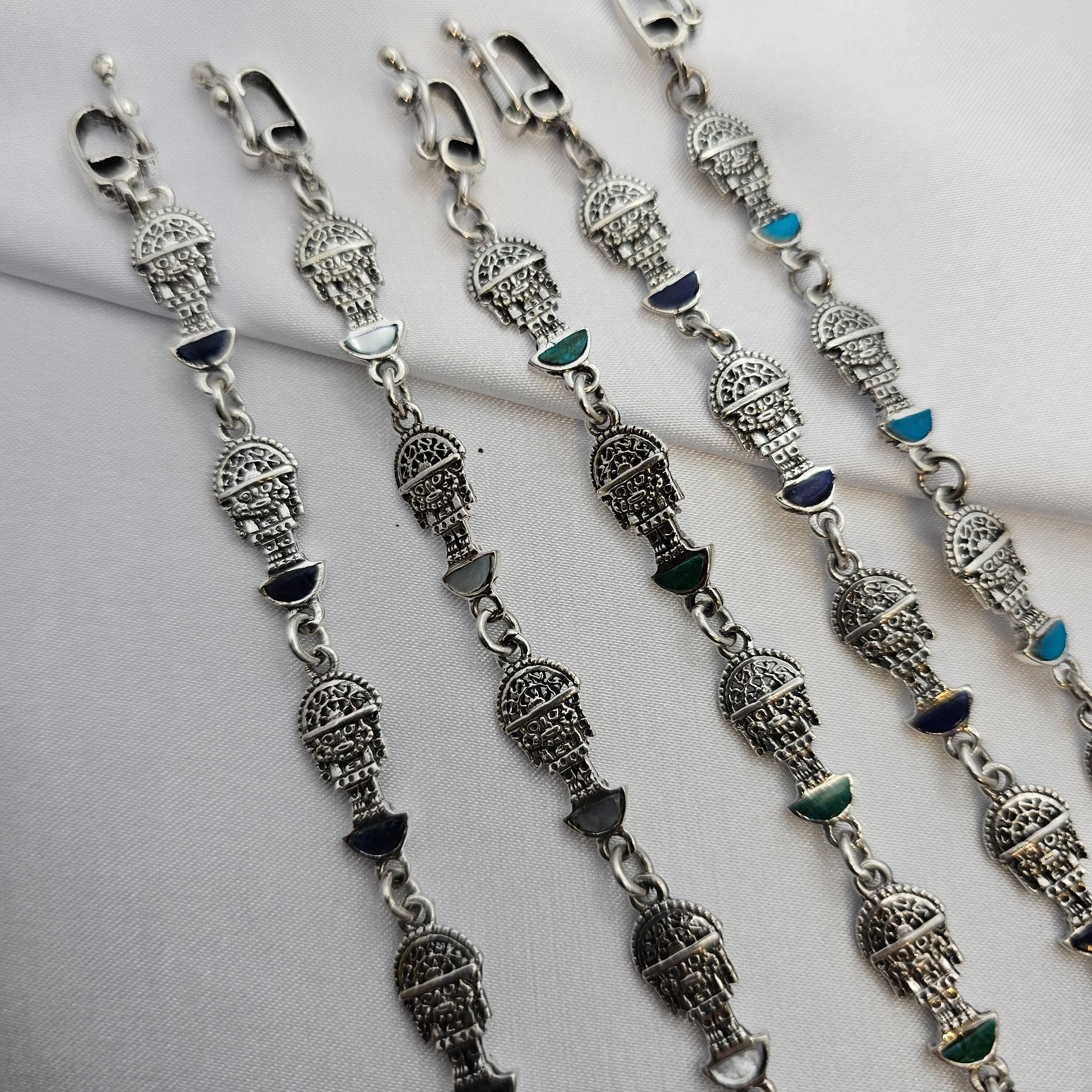 インカ伝統のお守りTUMI トゥミ彫刻壁飾りPLATA925スターリング