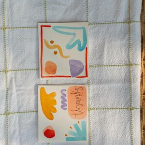 Fun Abstract Thank You Card Pack
