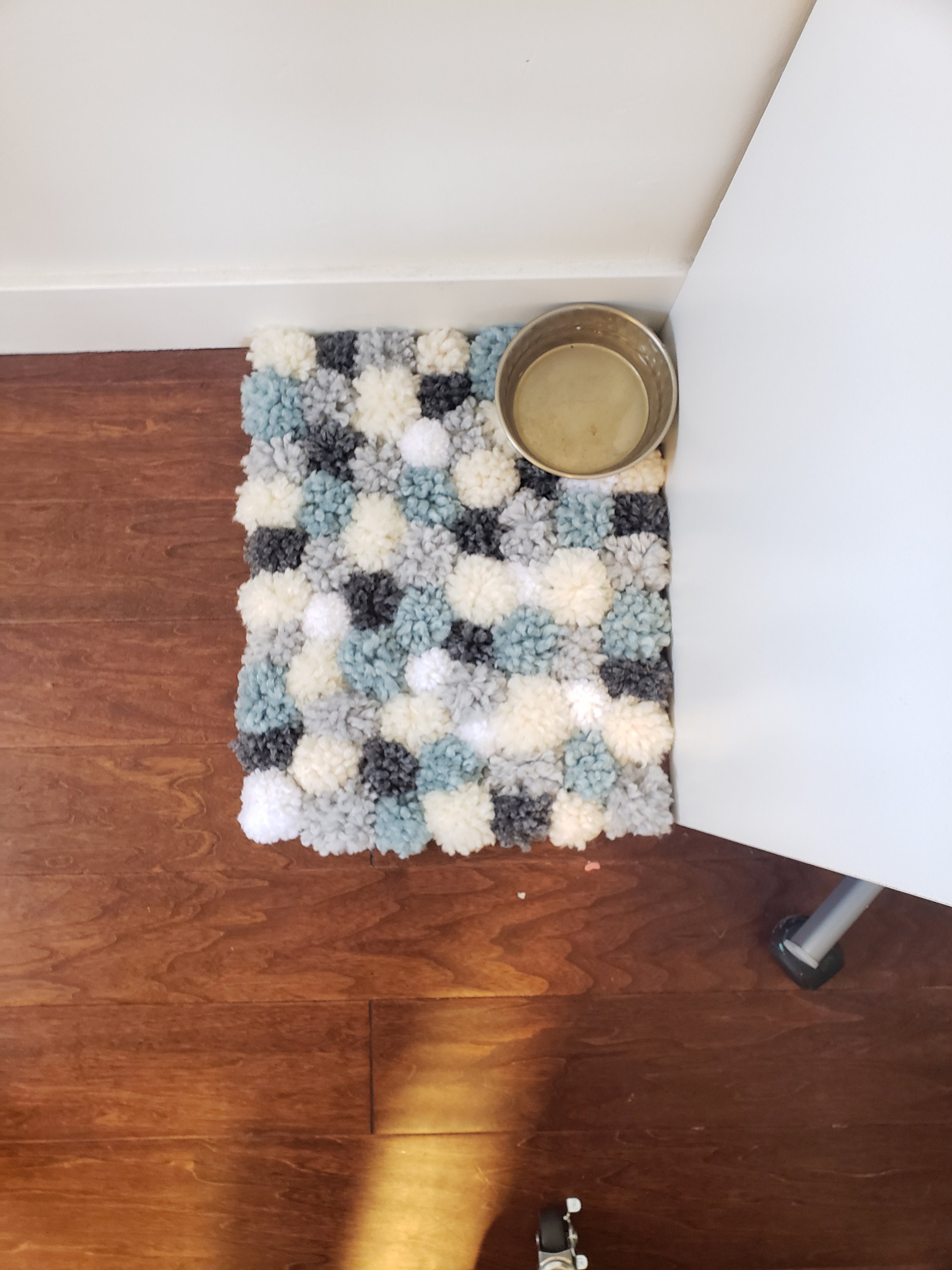 Mini Pom Pom Rug Etsy
