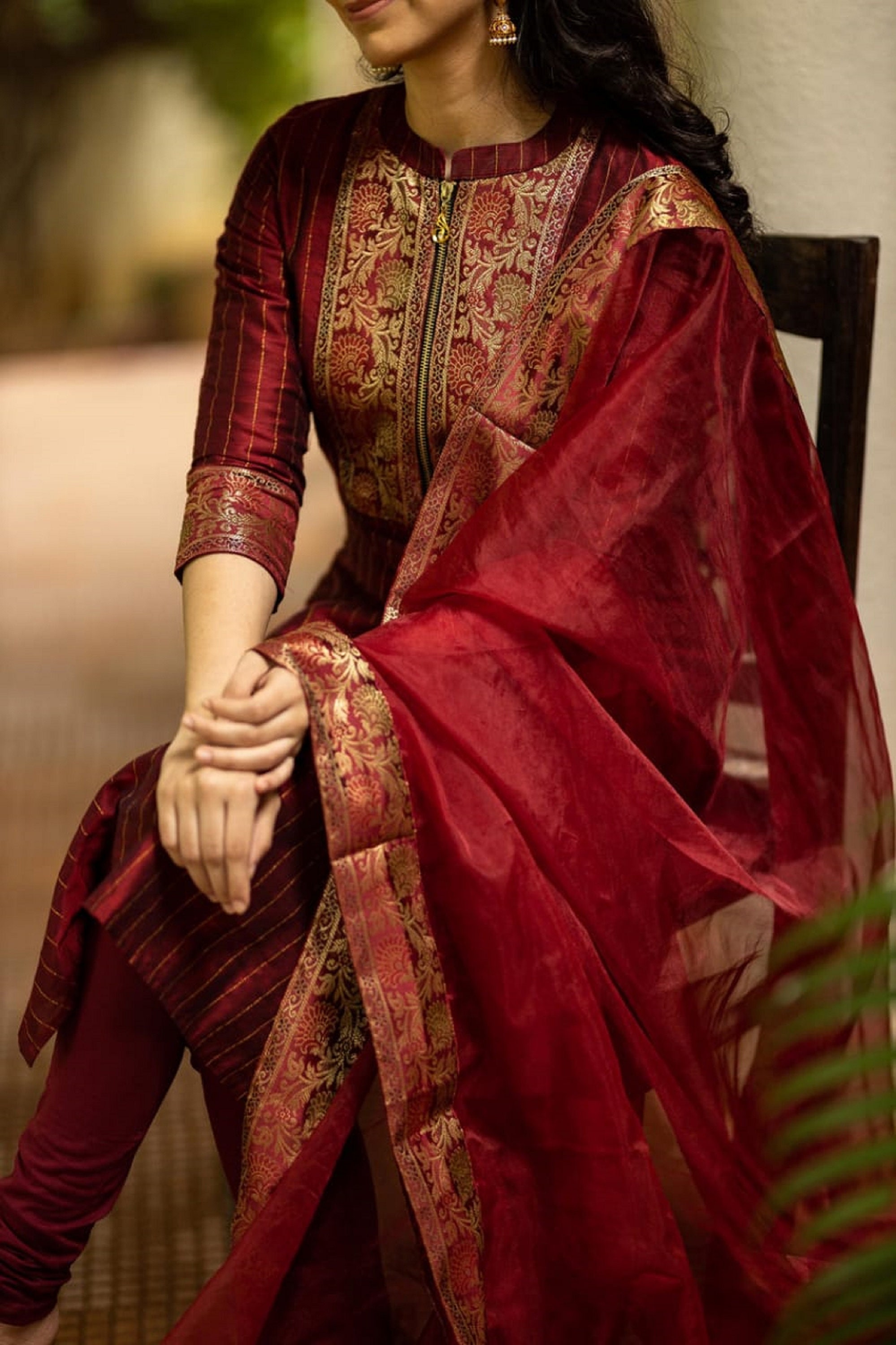 Churidar dupatta shop