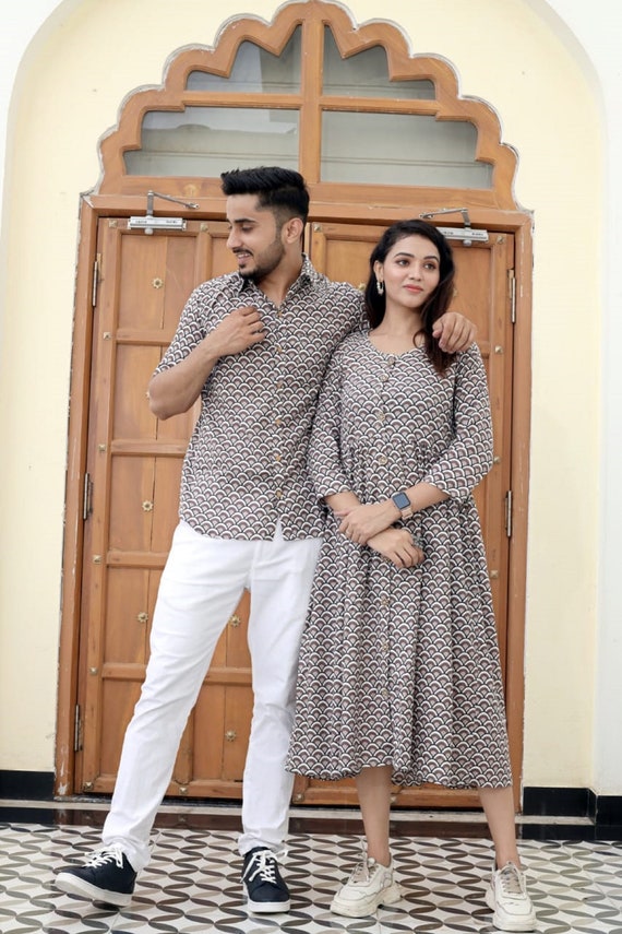Couples matching floral clearance outfits