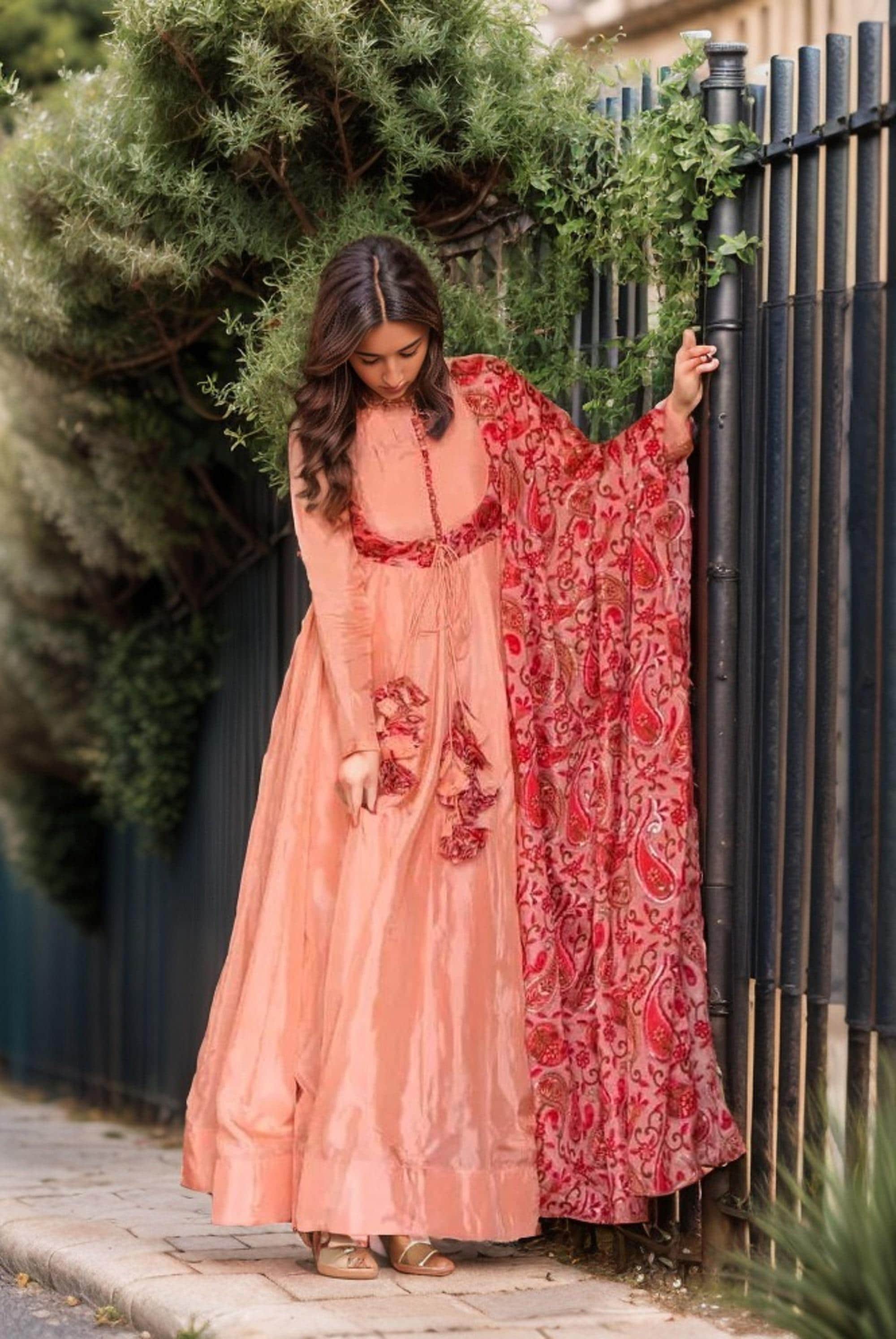 Cotton frock suit with price deals