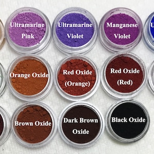 Cosmetic matte soap colorants/Natural oxides/candle dyes/nail dip powder colorants/resin colorants/eyeshadow/Ethically sourced