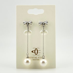 PEARL DROP clip on earrings Nickel-free brass earrings dipped in 14K gold Everyday style