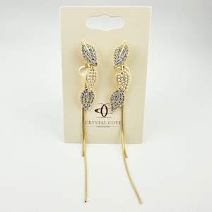 FALL LEAVES clip on earrings Nickel-free brass earrings dipped in 14K gold Everyday style