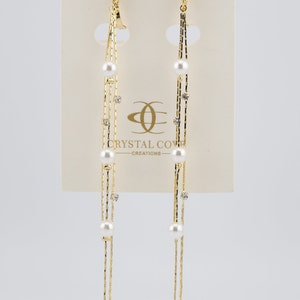 MOTHER PEARLS clip-on/post-back earrings Nickel-free brass earrings dipped in 14K gold Everyday style