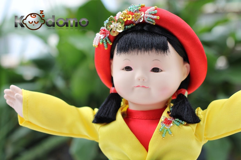 Vietnamese Doll in Ethnic Traditional Folk Costume Etsy