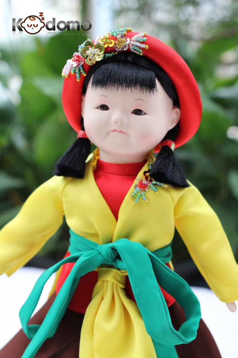 Vietnamese Doll in Ethnic Traditional Folk Costume Etsy