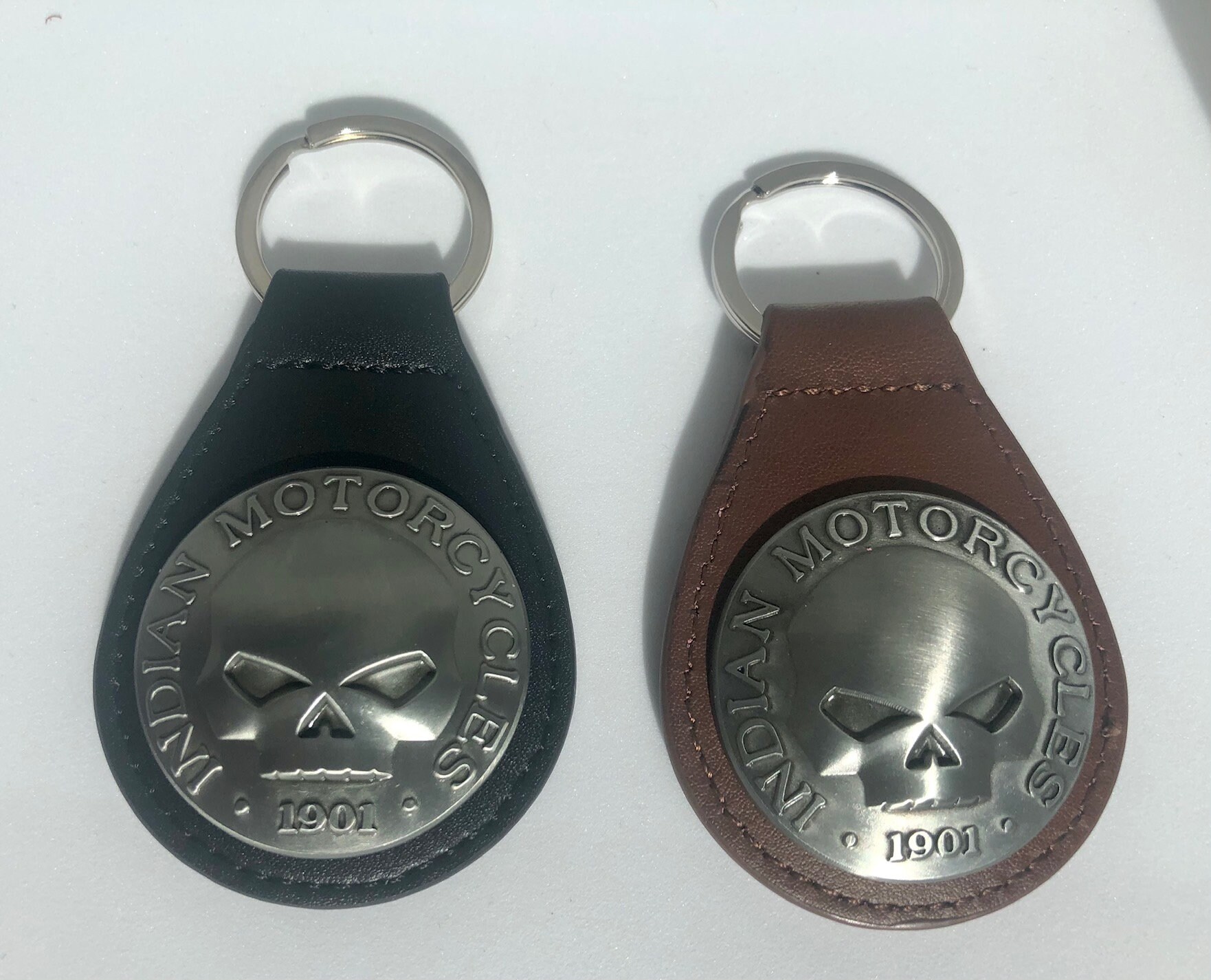 Indian Motorcycle Key Chain PLU Leather Keytags Indian Etsy