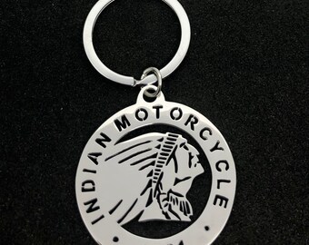 Indian Motorcycle Headdress design key tag - Indian Rider key tag - IMRG - Indian key fob - Indian keyrings