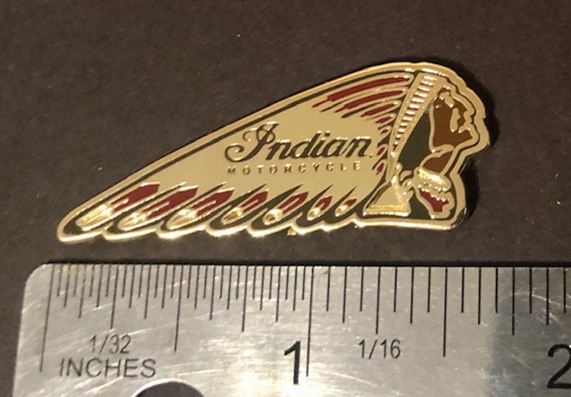 Vintage Indian Motorcycle Lapel Pin Indian motorcycle badge Etsy