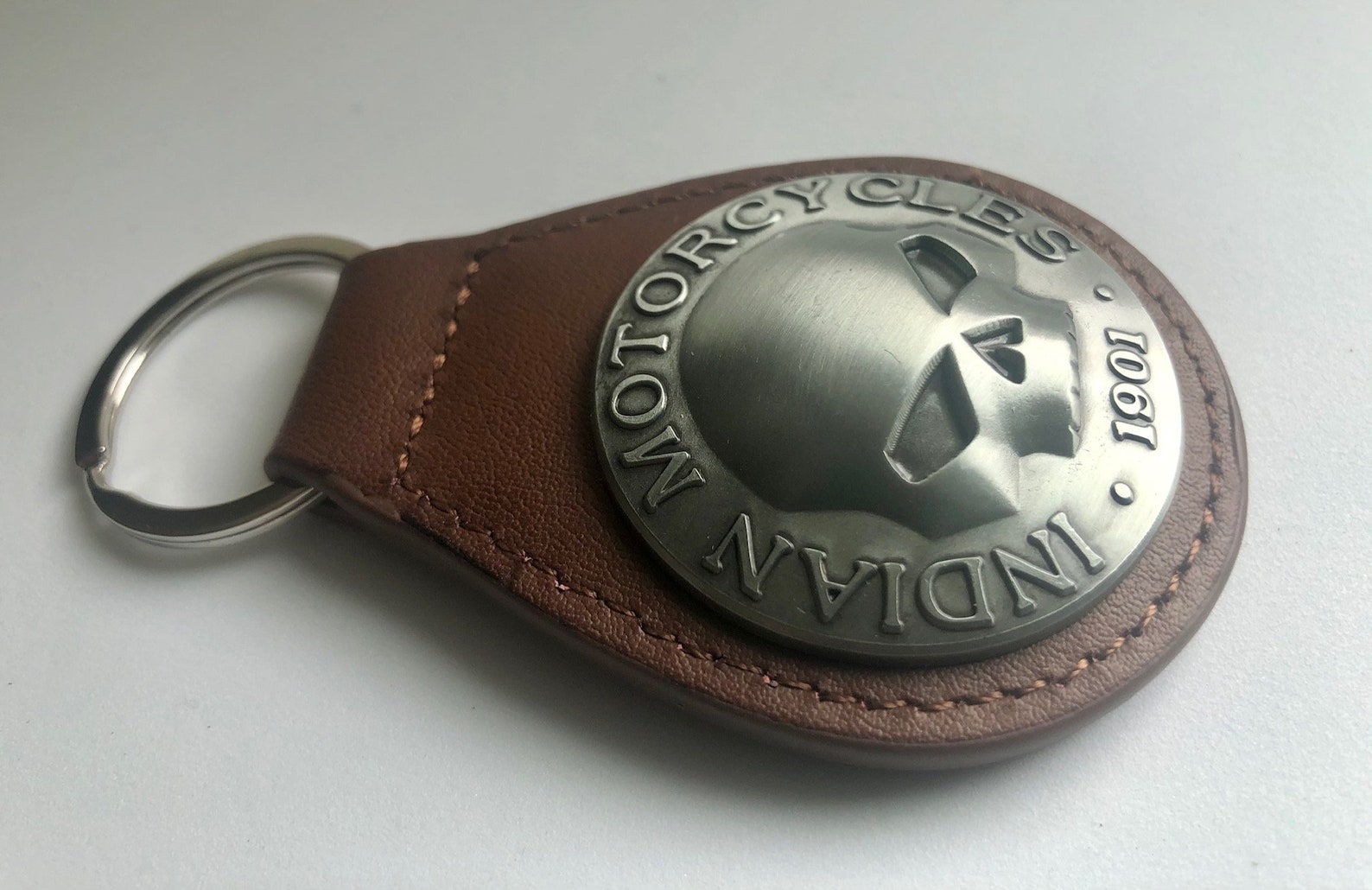 Indian Motorcycle Key Chain PLU Leather Keytags Indian Etsy