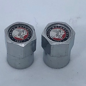 Indian Motorcycle Tire Valve stem cap covers - Indian cap tops - Indian tire caps - IMRG valve caps - Indian Motorcycle Riders  accessories