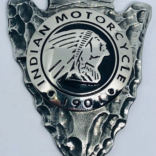 Indian Motorcycle decorative arrow and concho - Indian Motorcycle bolt cover, tank badge, - Indian Riders custom arrow medallion - Concho