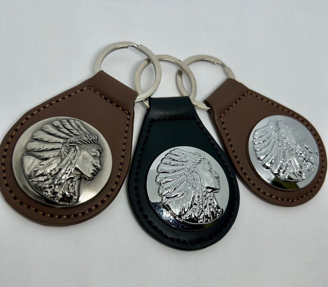 Indian Motorcycle Key Fob With Geronimo Concho Custom Indian Motorcycle