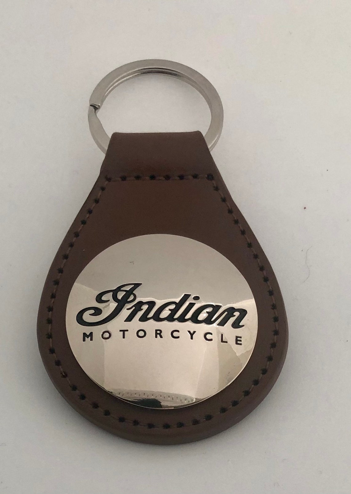 Indian Motorcycle Key Chain PLU leather keytags Indian | Etsy