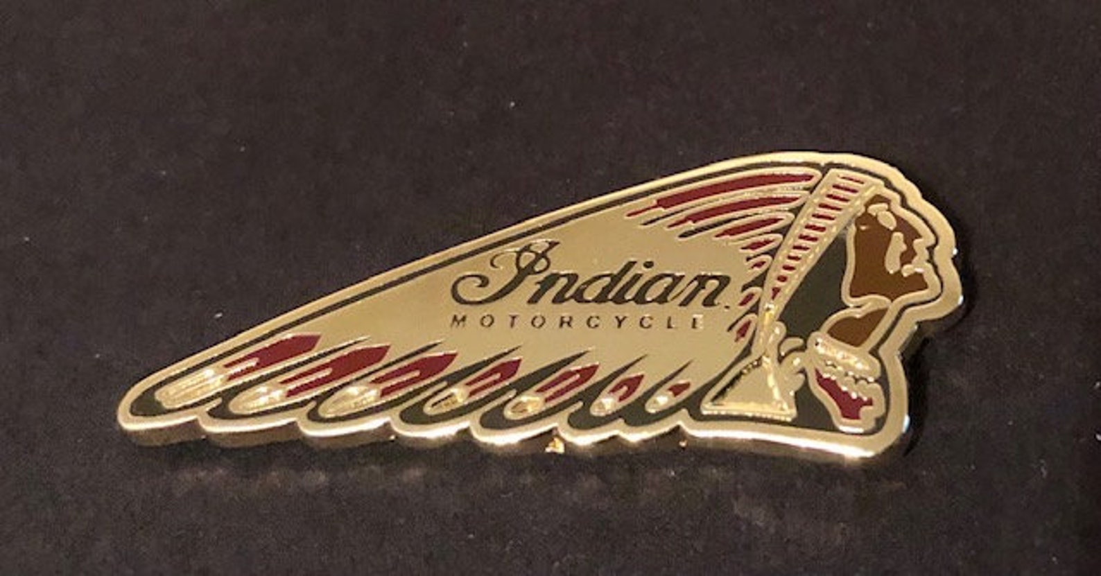 Vintage Indian Motorcycle Lapel Pin Indian motorcycle badge Etsy
