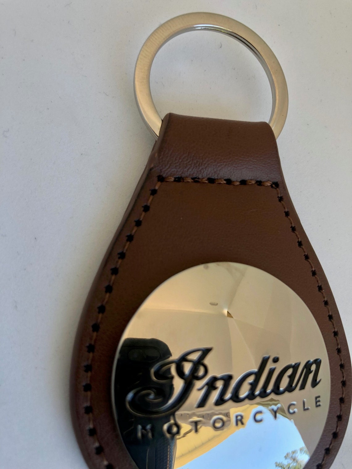 Indian Motorcycle Key Chain PLU leather keytags Indian Etsy