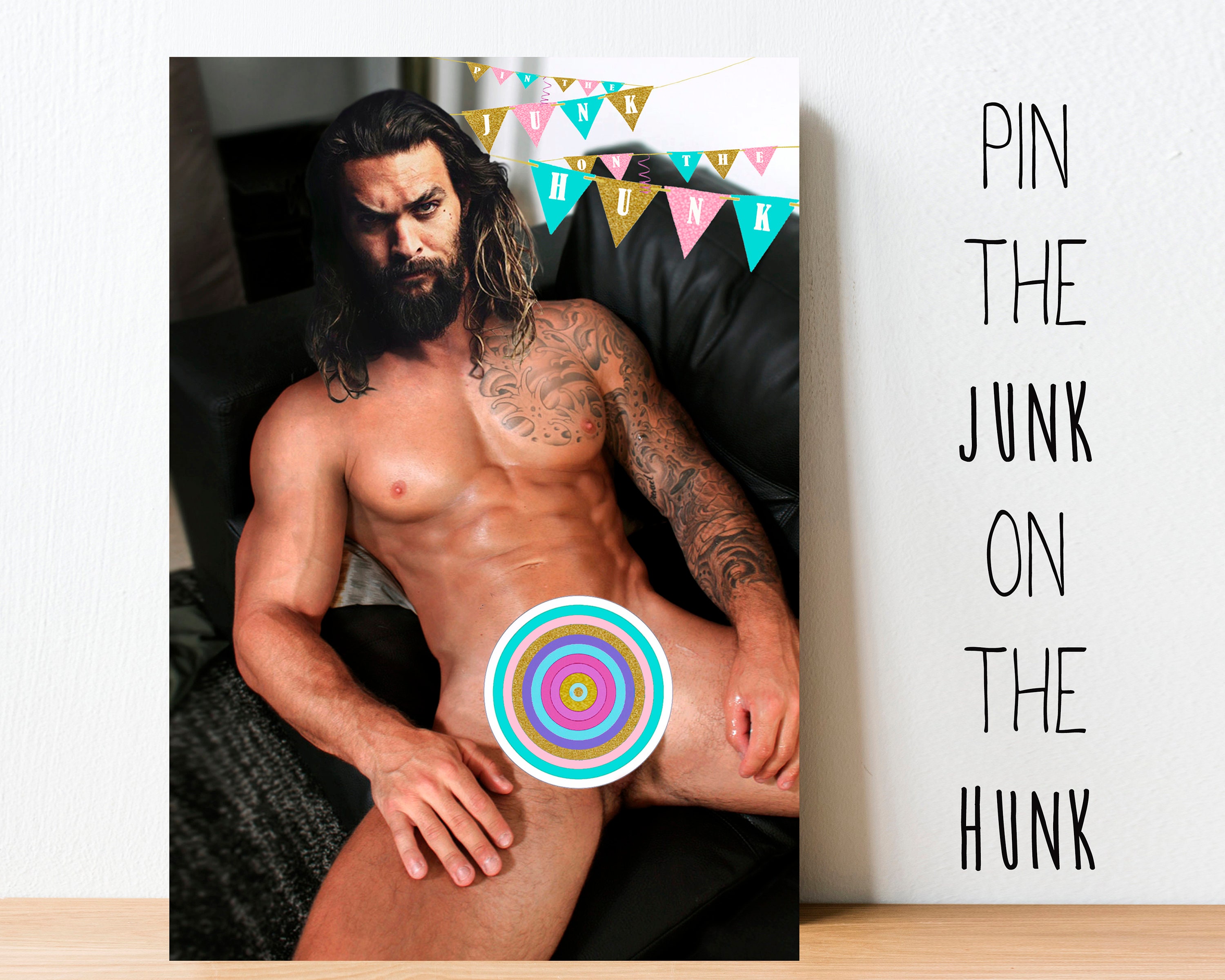 Pin the Junk on the Hunk Jason Momoa Bachelorette Party - Etsy