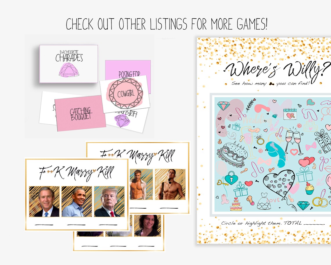 Pin the Penis Bachelorette Party Games Bradley Cooper Hens - Etsy