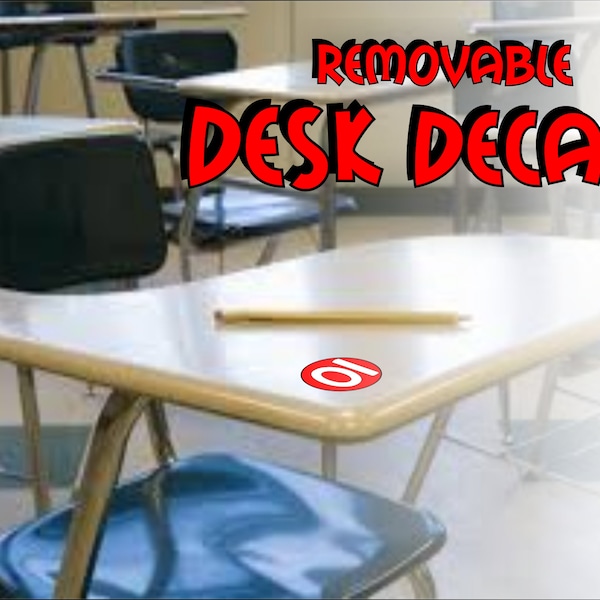 Numbered Desk Decals - Removable for Classroom