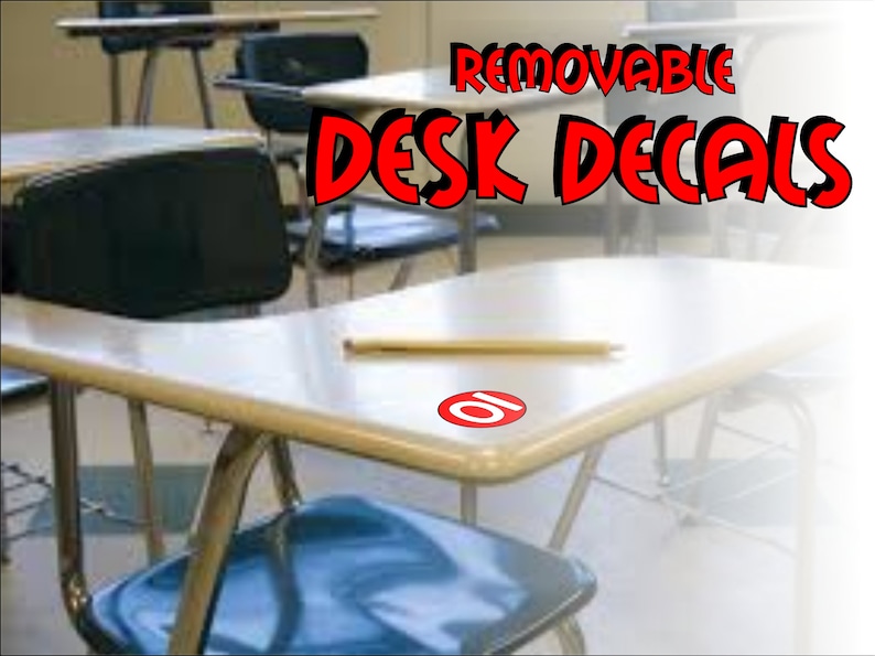 Numbered Desk Decals Removable for Classroom image 1