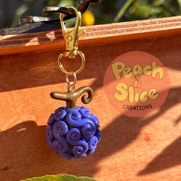 Luffy Keychain | The Original handmade devil fruit keychain | Gomu gomu no mi keychain | gum gum fruit