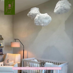Dromerige wolkenlantaarns |  Hangende wolken | Kinderkamerdecoratie wolk | Kinderkamerdecoratie | Evenementdecoraties