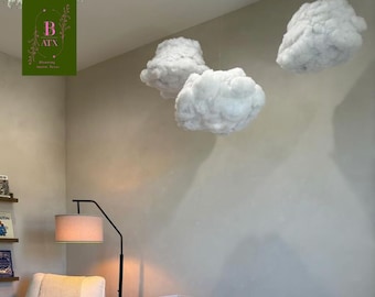 Dreamy Cloud Lanterns: Hanging Nursery Decor with Twinkle Lights