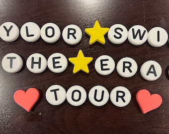 Large Letter Friendship Beads - 3D Printed- With Shapes!