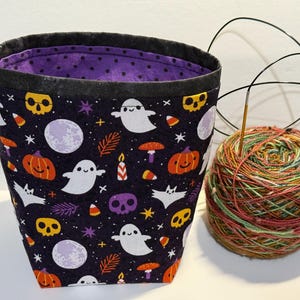 Simple Sock Project Bag - Halloween