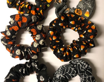 Halloween Hair Scrunchies / Hair Ties (variety of styles)