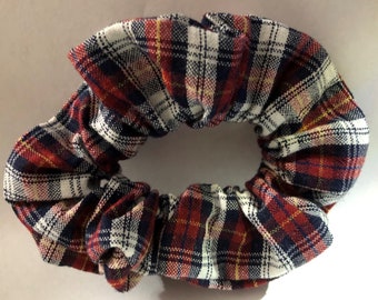 Plaid Hair Scrunchie / Hair Tie