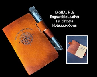 Field Notes Engravable Leather Notebook Cover Laser File