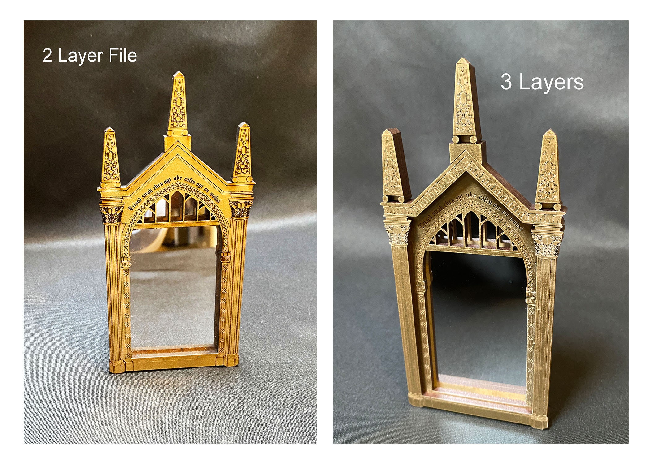 Decorative Mirror of Erised Laser File Etsy
