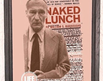 William S. Burroughs Póster 50x35 sin MARCO bukowski, poesía