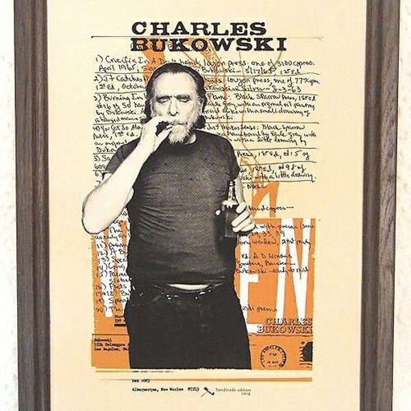 Charles Bukowski Poster, Poetry, Lyrik, Women, 30x21, 42x30 ohne Rahmen