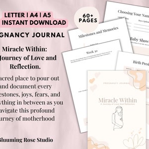 Pregnancy Journal for mom to be, Pregnancy planner, , Pregnancy Gift, Gift for parents to be, expectant mother gift, instant download