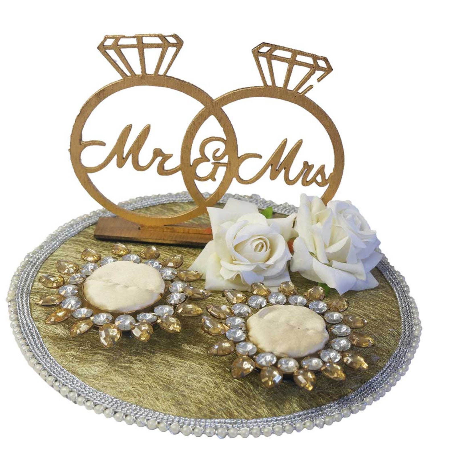 Customised Wedding Ring Platter/tray/engagement Ring Platter/holder/box ...