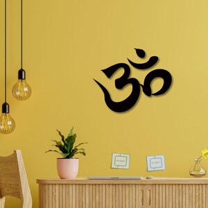 Om Decor | Yoga Room | OM Symbol Wall Art | Yoga Studio Decor | Interior Decoration | Wall Hanging | Meditation Room Decor | Wall Art