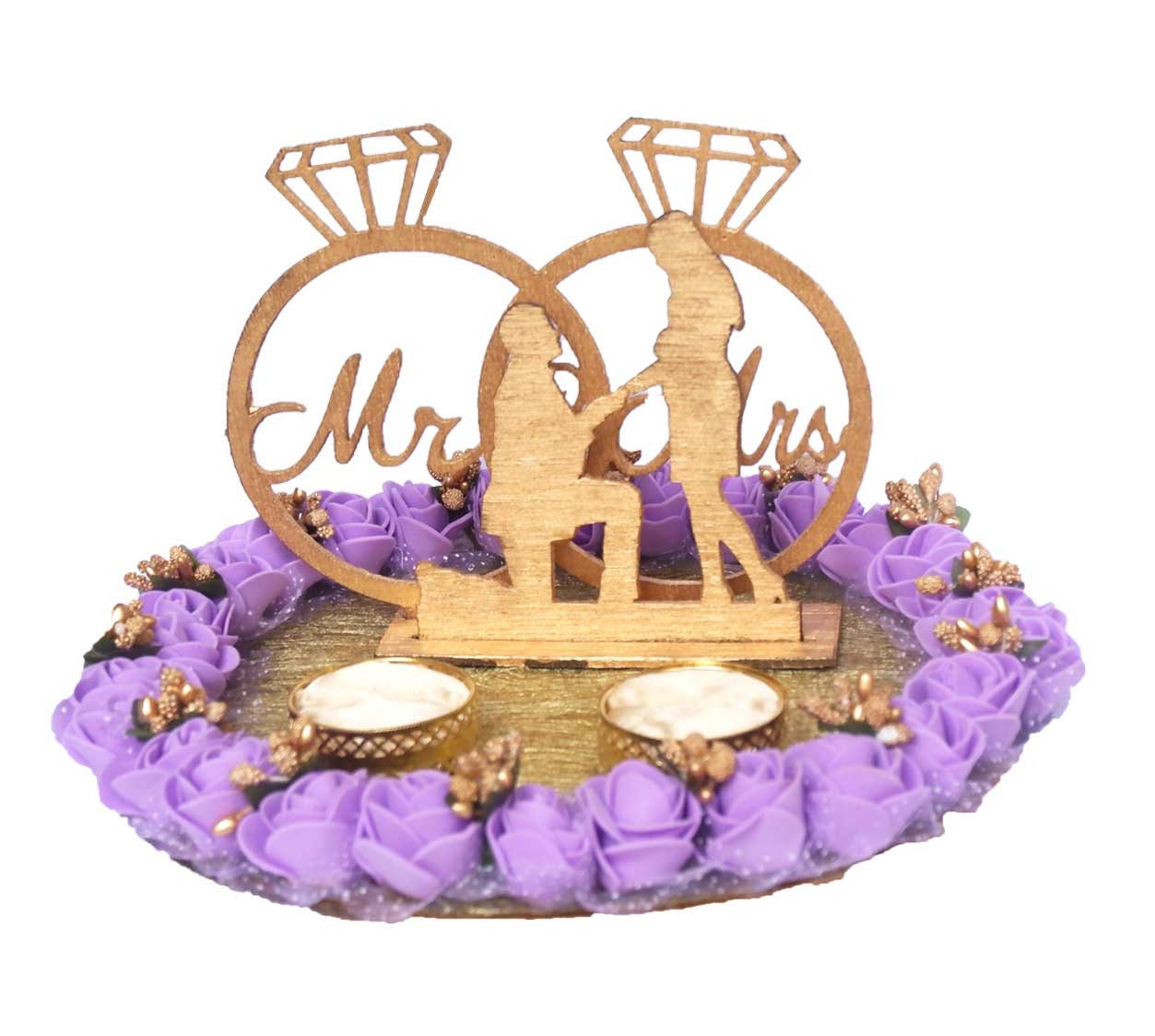 Unique Floral Engagement Ring Tray – Anantmaya