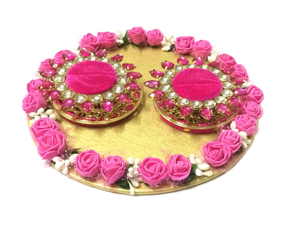 Buy Customised Wedding Ring Platter/tray/engagement Ring Platter/holder/box  With 2 Ring Holder for Ring Ceremony / Event / Wedding Online in India -  Etsy