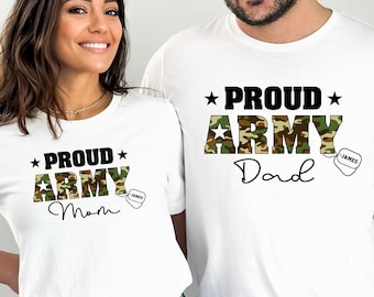 Proud Army Family Shirts, Custom Proud Army Family Matching Shirts, Army Custom Shirt, Custom Army Shirt, Proud Army Family Matching Shirt