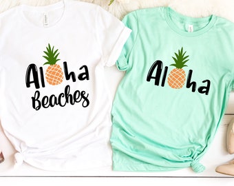 Hawaii Shirt, Aloha Pineapple Shirt, Hawaii Vacation Shirt, Aloha Shirt, Hawaii Trip Shirt, Hawaii Vacation, Aloha Beach Shirt, DTG Printing