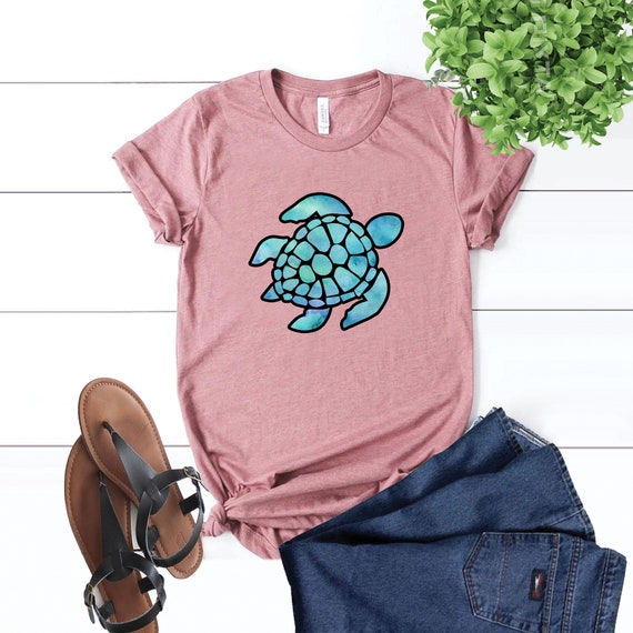 Turtle Shirt, Love Turtle Tshirt, Sea Turtle Shir… - image 2
