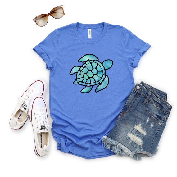 Turtle Shirt, Love Turtle Tshirt, Sea Turtle Shir… - image 1