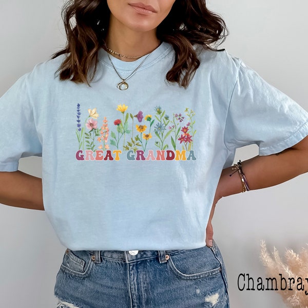 Comfort Colors®, Great-Grandma Shirt, Pregnancy Announcement, Gift For Great-Grandma, Baby Reveal, Mother's Day Gift, Great Grandma Gift