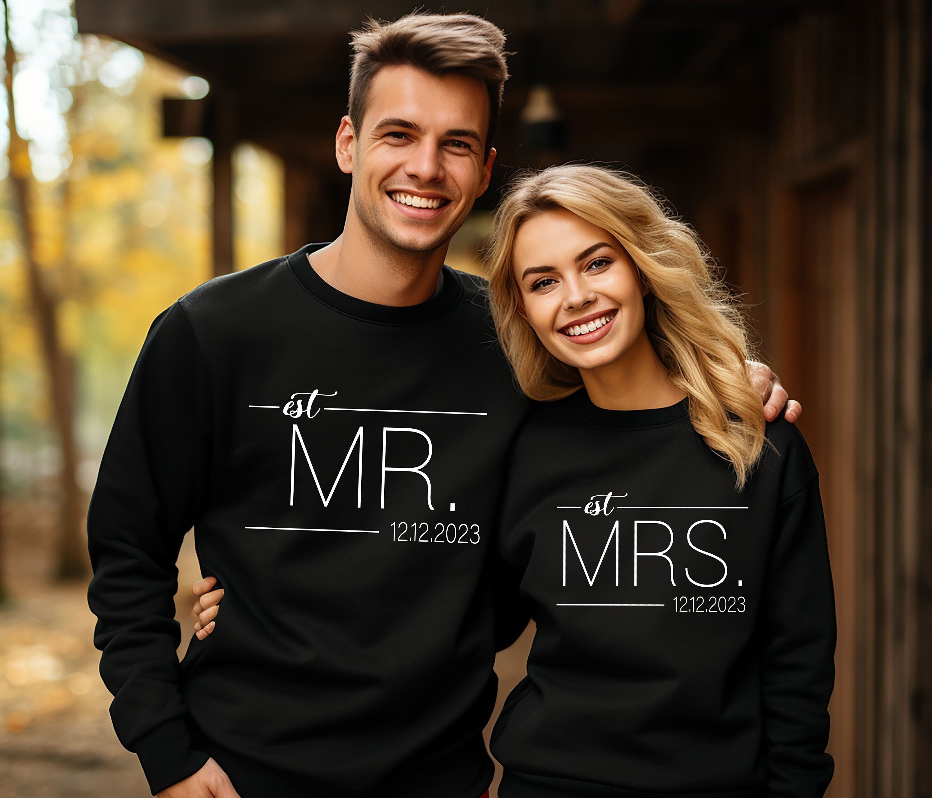 Mr and mrs clearance sweatshirts