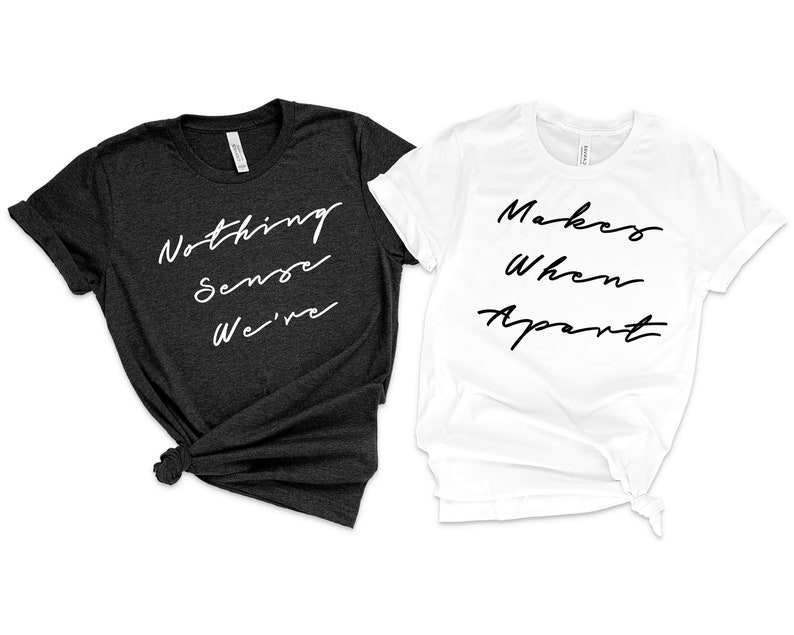 Nothing Makes Sense When We're Apart- Personalized Couple Beach Shorts - Gift For Couples, Husband Wife
